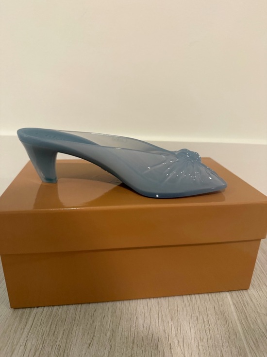 Chloe Shoes - Chloe Light Blue Jelly Mule Heels-NWT size 37